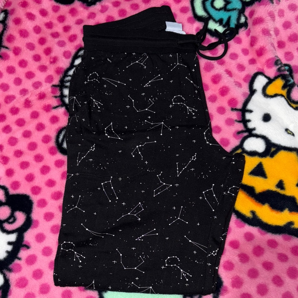 Stars Above Black Constellation Lounge Pants